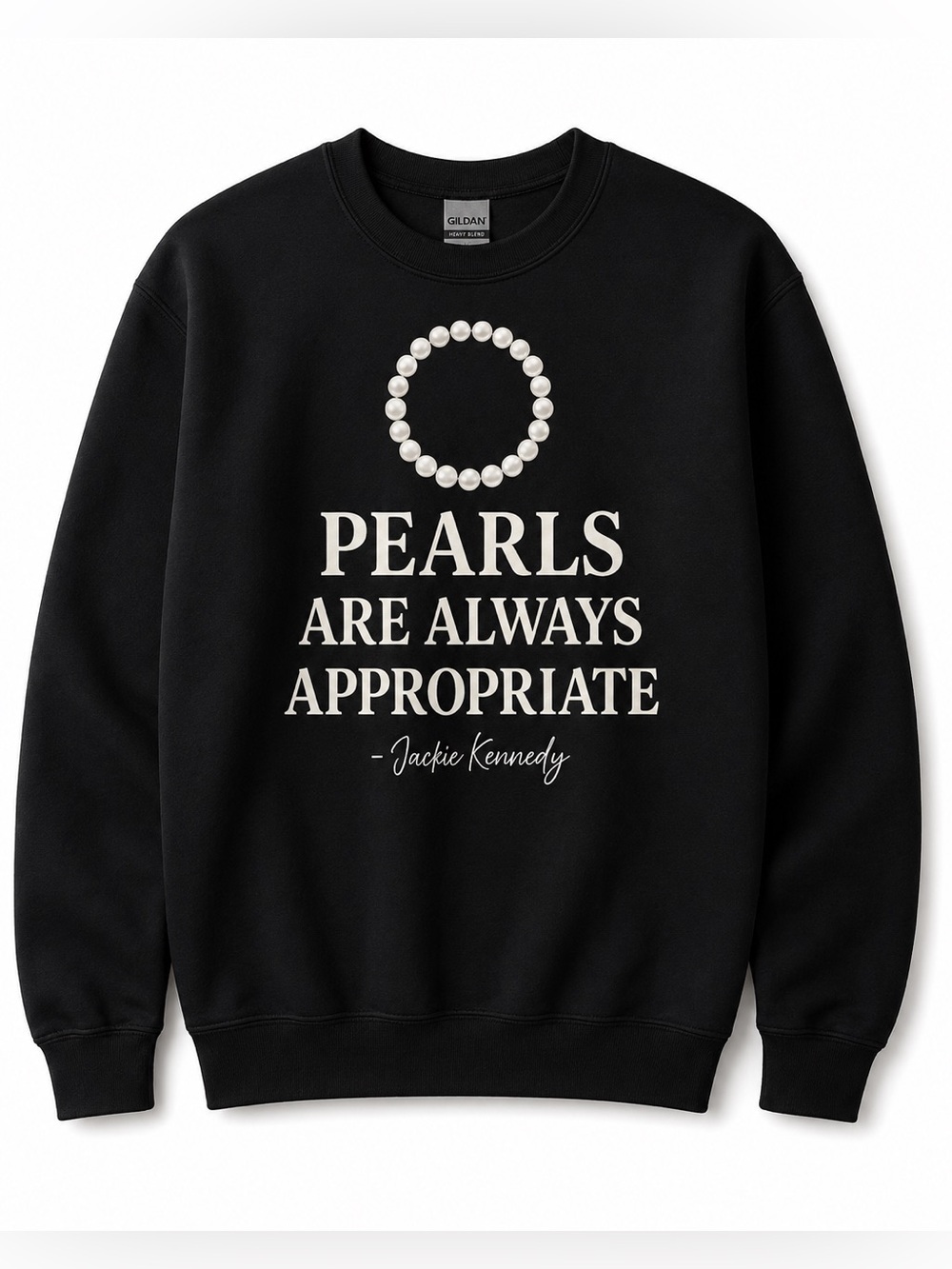 Gildan Black Sweatshirt with Circle Design